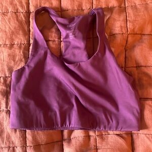 Purple girlfriend collective sports bra